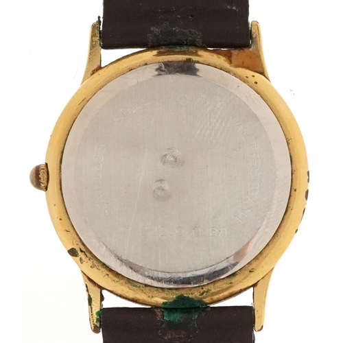 2755 - Mappin & Webb, ladies wristwatch with date aperture and box, 28mm in diameter