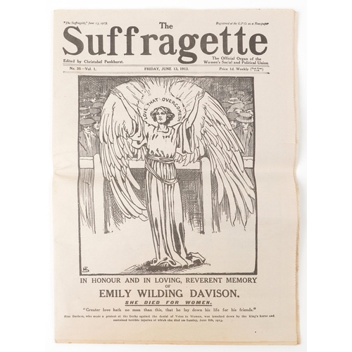  Early 20th century Suffragette Weekly newspaper no 30, volume 1 dated Friday 13th June 1913