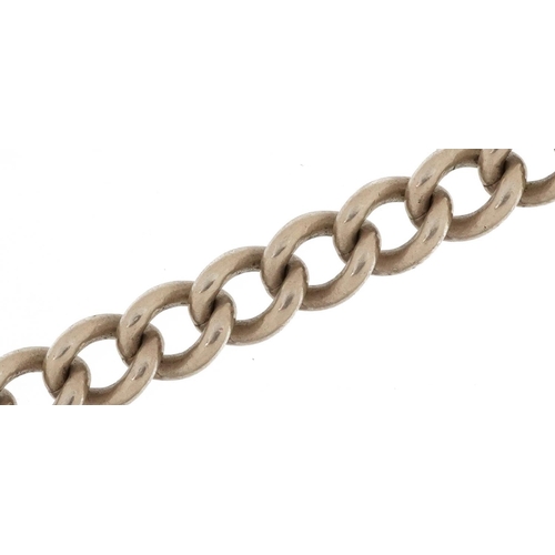 2640 - Sterling silver curb link bracelet, 20cm in length, 23.2g