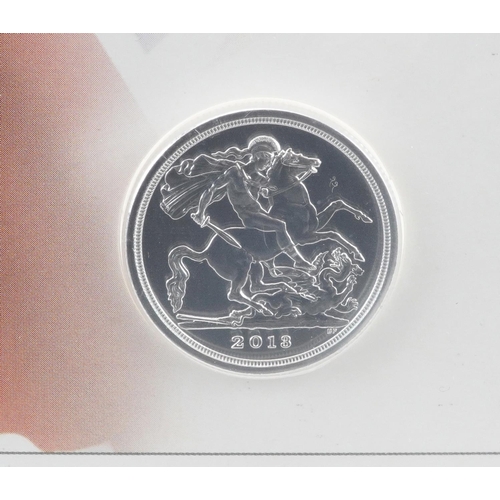 1660 - Three Elizabeth II 2013 George and the Dragon twenty pound fine silver coins by The Royal Mint