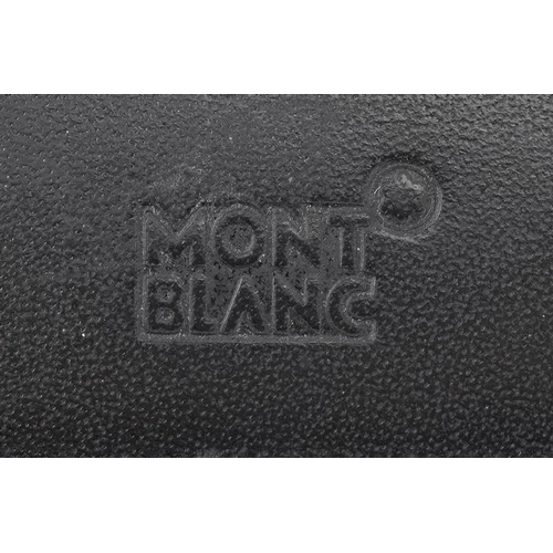 1281 - Montblanc, German black leather wallet, 11.5cm x 9.5cm