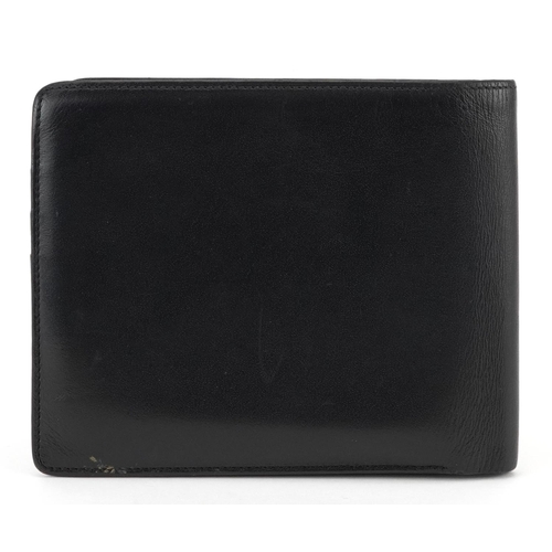 1281 - Montblanc, German black leather wallet, 11.5cm x 9.5cm