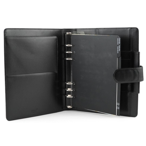 1280 - Montblanc, German black leather diary, 24cm x 19.5cm