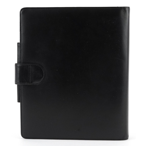 1280 - Montblanc, German black leather diary, 24cm x 19.5cm