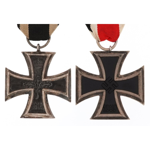 659 - Two German military interest Iron Crosses