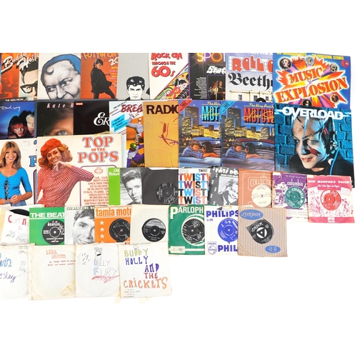 1232 - Vinyl LP records and 45rpm records including The Beach Boys, Depeche Mode and The Beatles