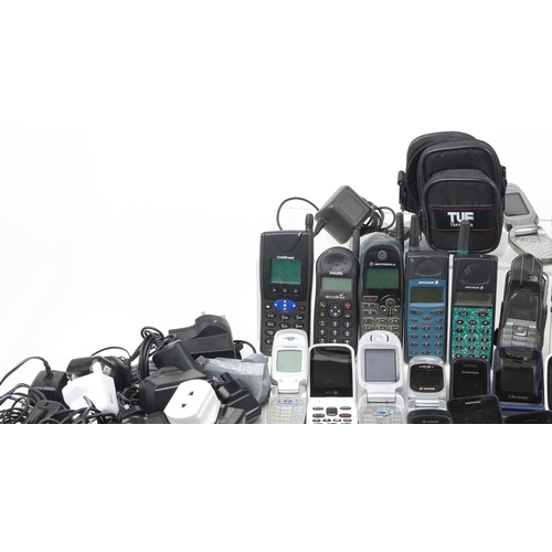 1495 - Vintage and later mobile phones and accessories including Nokia, Samsung, Philips, LG and Sony