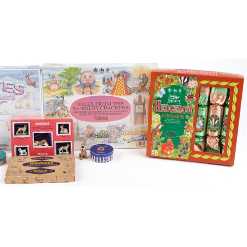 1175 - Vintage Wade collectables with boxes, two sealed as new, comprising four packs of crackers, Number 7... 