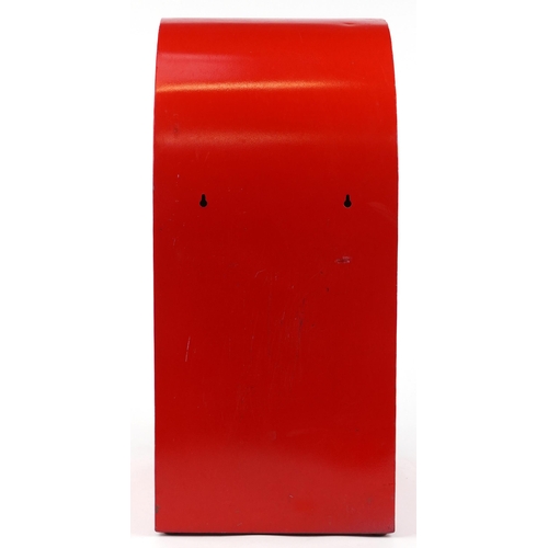 1036 - Elizabeth II red painted postbox, 64.5cm high