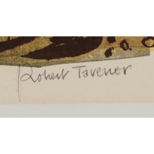  Robert Tavener - Dillington Coach House, Somerset, artist's proof pencil signed screen print, unfram... 