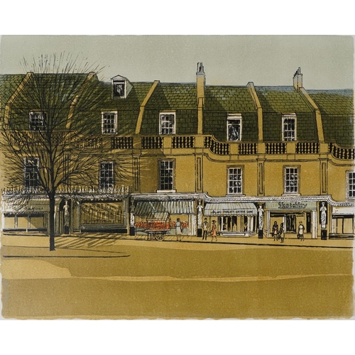 561 - Robert Tavener - Montpellier Walk, Cheltenham, pencil signed screen print, limited edition 22/30, un... 