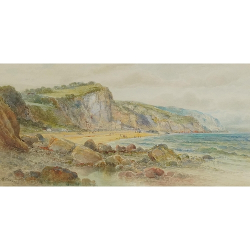 59 - Malcolm Crosse - St Mawes Falmouth and Oddicombe Beach Torquay, pair of early 20th century watercolo... 