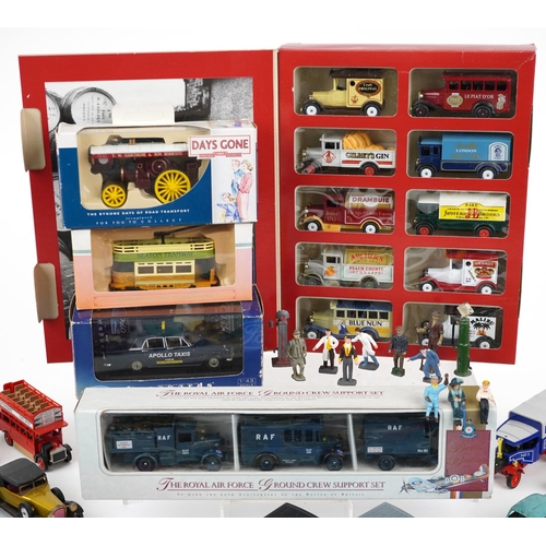 1571 - Large collection of vintage and later predominantly diecast vehicles, some with boxes, including Din... 