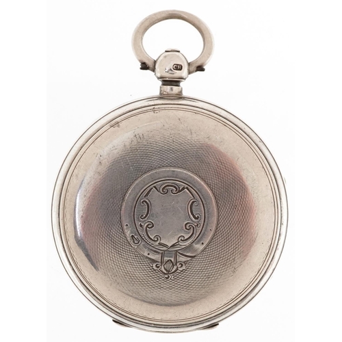 2069 - George V, gentlemen's silver key wind open face pocket watch having enamelled and subsidiary dials w... 