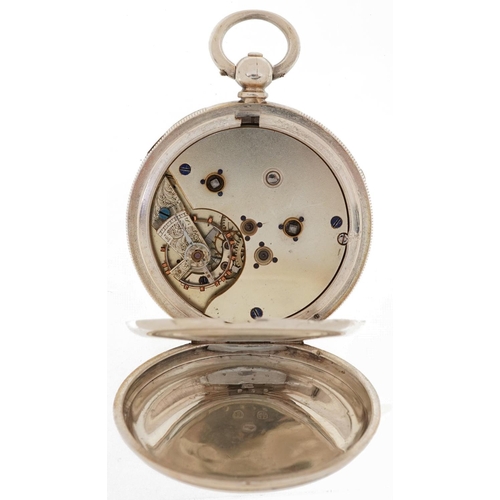 2277 - Victorian gentlemen's silver Centre Seconds chronograph key wind open face pocket watch having ename... 