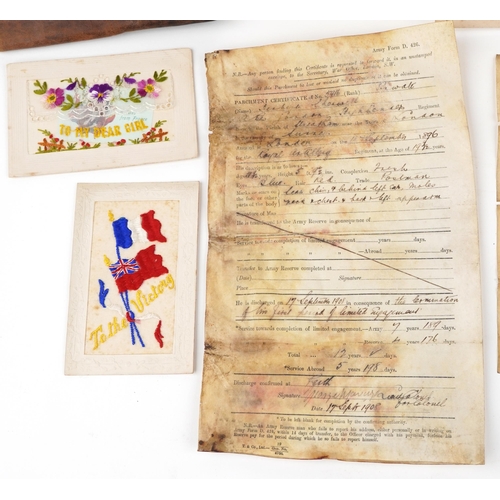 640 - Victorian and later militaria and ephemera relating to Herbert Sherwell of The Highlanders including... 