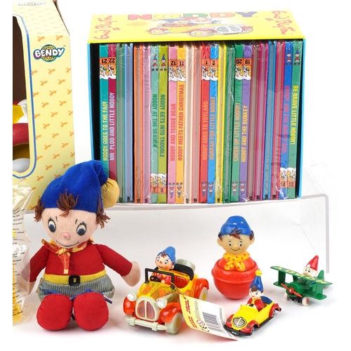 1585 - Vintage and later Noddy collectables including Bendy Noddy car with box and various books by Enid Bl... 