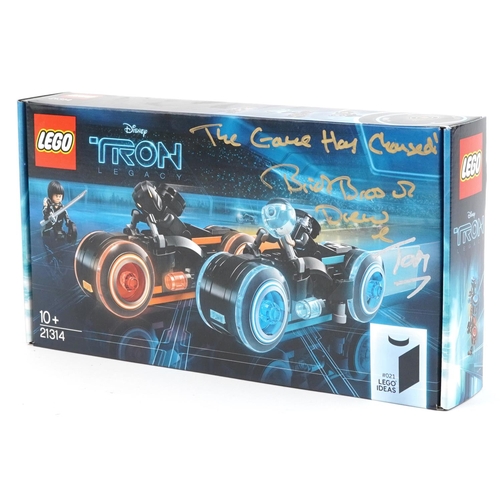 1533 - Lego Disney Tron Legacy model kit, signed in ink by the creator, set numbered 21314