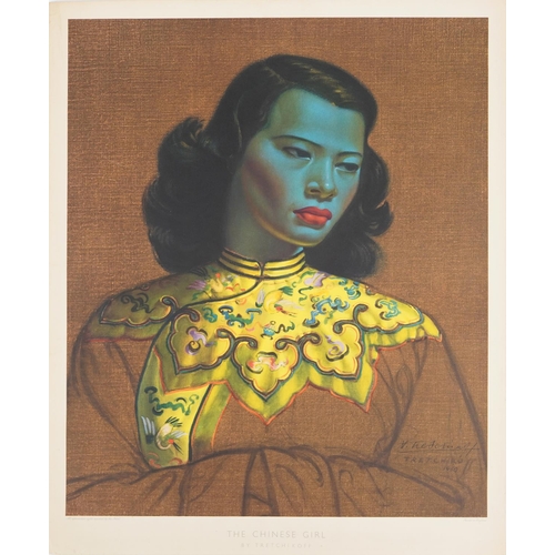  Vladimir Tretchikoff - The Chinese Girl, vintage print in colour signed in ink V Tretchikoff 1960, u... 
