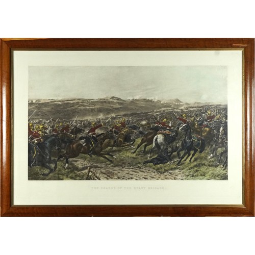 1265 - After G Douglas Giles - The Charge of the Light Brigade, 19th century military interest print in col... 