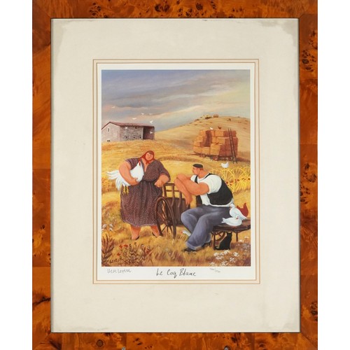 1376 - Margaret Loxton - Le Dejeuner and Le Coq Blanc, pair of pencil signed prints in colour, each with Wi... 