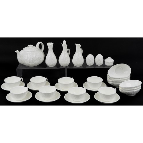 1177 - Wedgwood and Coalport Countryware including teapot, set of eight cups with saucers, set of eight fin... 