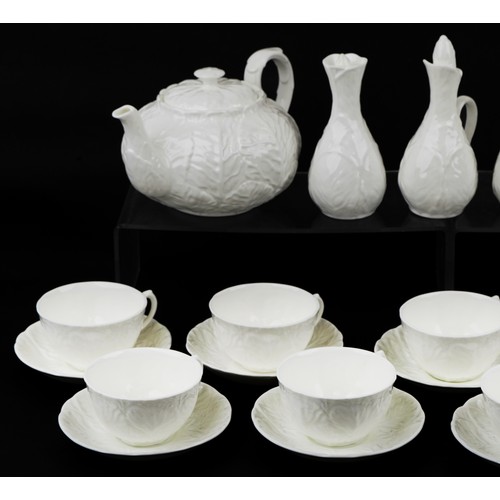 1177 - Wedgwood and Coalport Countryware including teapot, set of eight cups with saucers, set of eight fin... 