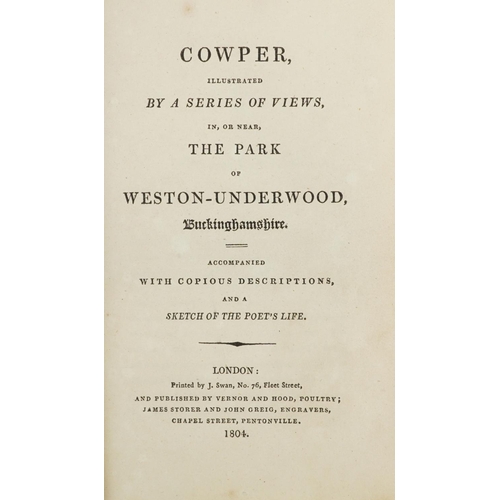 1742 - Cowper Illustrated by a Series of Views in or Near the Park of Weston Underwood Bucks, early 19th ce... 