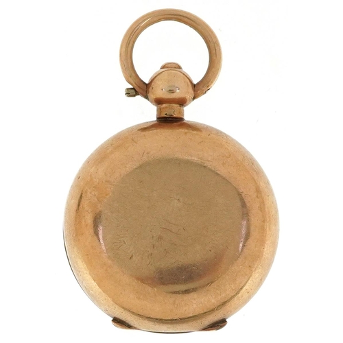 540 - 9ct gold filled sovereign case, 3cm in diameter