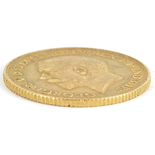 1632 - George V 1913 gold half sovereign