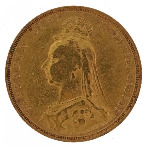 1630 - Queen Victoria Jubilee head 1893 gold sovereign, Sydney Mint