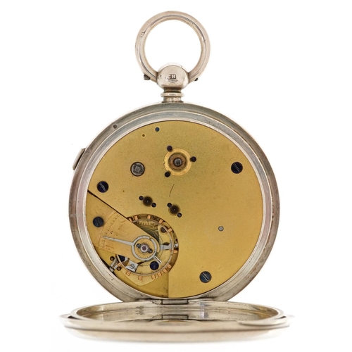 2591 - Victorian gentlemen's silver open face Centre Seconds decimal chronograph key wind pocket watch havi... 