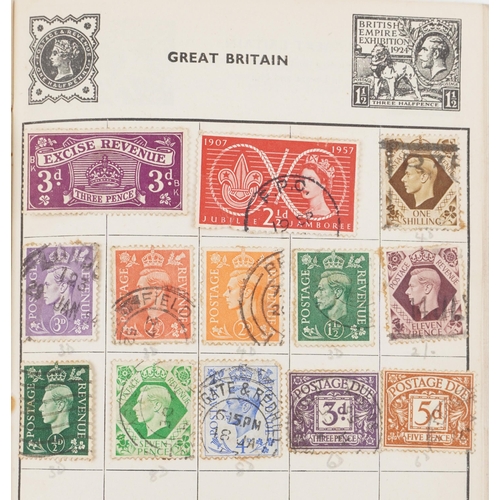 1781 - Extensive collection of British and world stamps and cigarette cards, predominantly arranged in albu... 