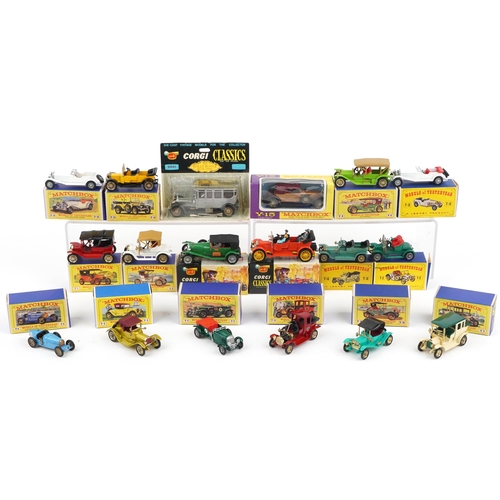 1573 - Vintage and later diecast vehicles with boxes comprising Models of Yesteryear, Matchbox and Corgi