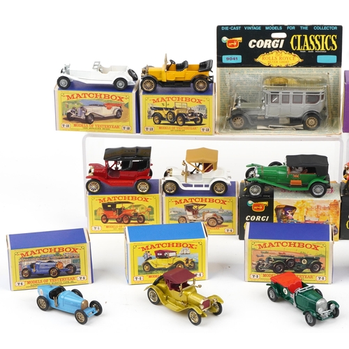 1573 - Vintage and later diecast vehicles with boxes comprising Models of Yesteryear, Matchbox and Corgi