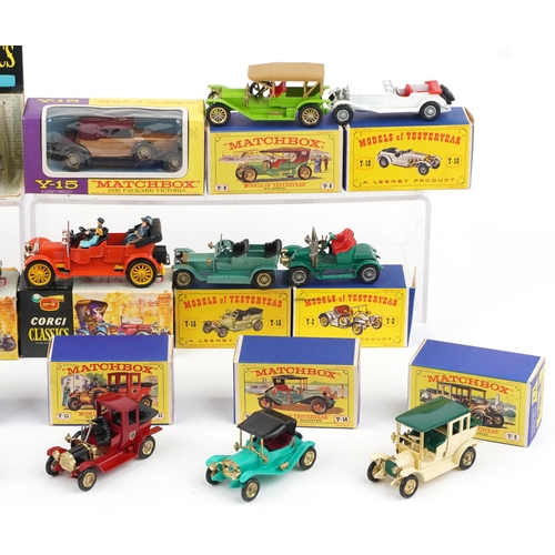 1573 - Vintage and later diecast vehicles with boxes comprising Models of Yesteryear, Matchbox and Corgi