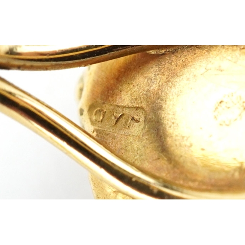 2006 - John Donald, 1960's 18ct gold ring in the form of a gold nugget, London 1969, size K, 6.8g