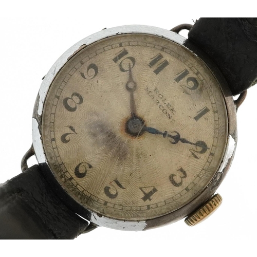 2111 - Rolex, Art Deco ladies Rolex Marconi manual wristwatch having silvered dial with Arabic numerals, th... 