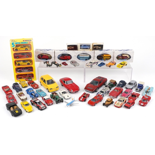 1567 - Vintage and later predominantly diecast vehicles, some with boxes, including Franklin Mint Precision... 