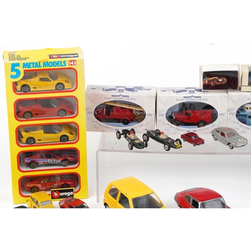 1567 - Vintage and later predominantly diecast vehicles, some with boxes, including Franklin Mint Precision... 