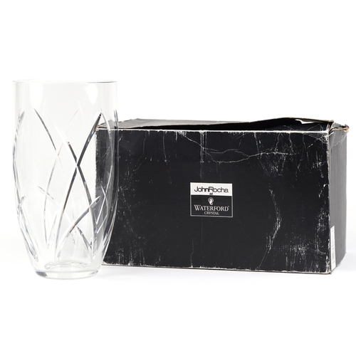 1169 - John Rocha for Waterford, large 14 inch signature vase with box, 35cm high