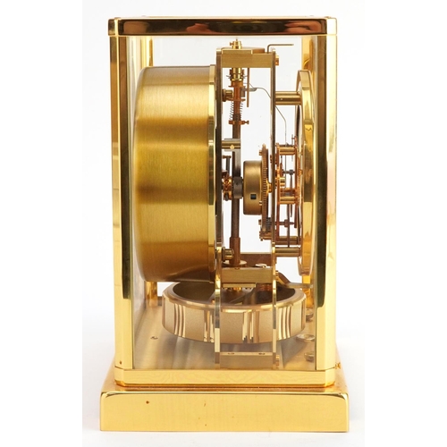  Jaeger LeCoultre brass cased Atmos clock having  circular dial with Arabic numerals, serial number 5... 