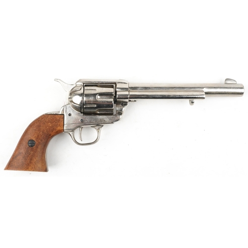 696 - BKA decorative model of a Colt revolver with holster belt, 33cm in length