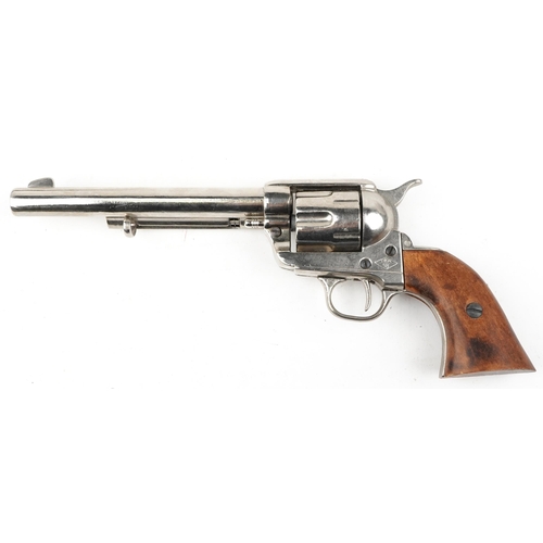 696 - BKA decorative model of a Colt revolver with holster belt, 33cm in length