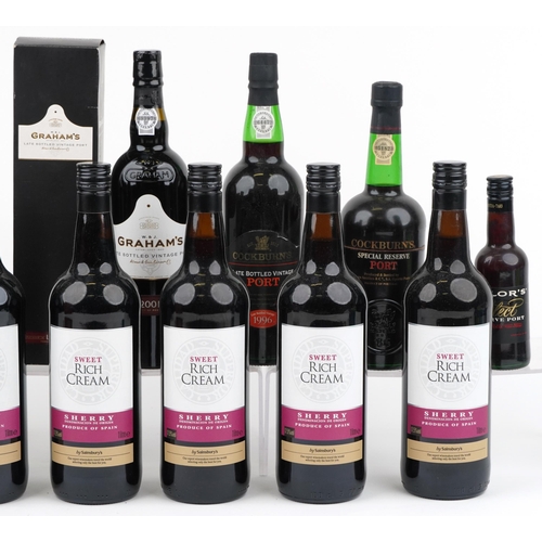 1130 - Sherry, Bailey's and port including Graham's Late Bottled Vintage and Select Reserve port