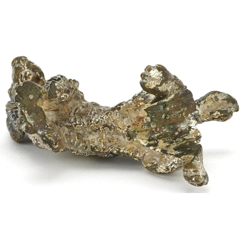 534 - Austrian style cold painted bronze dog, 8cm in length