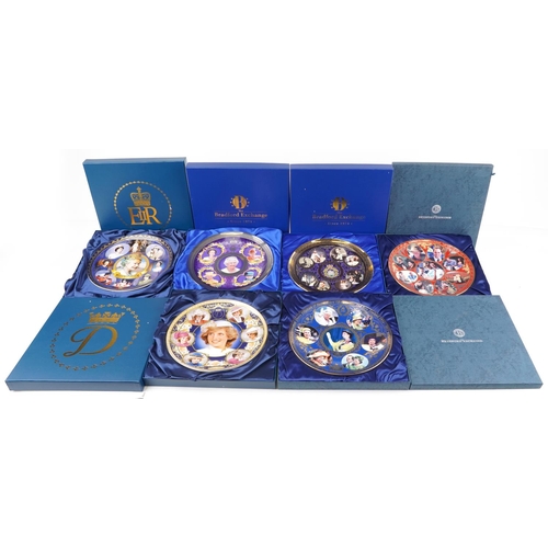 1171 - Six Bradford Exchange commemorative plates with boxes including examples commemorating Princess Dian... 