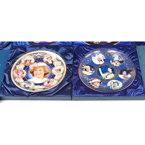 1171 - Six Bradford Exchange commemorative plates with boxes including examples commemorating Princess Dian... 