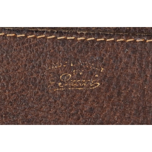 1270 - Vintage gentlemen's Gucci brown leather document wallet, 33cm wide
PROVENANCE: Purchased by the vend... 