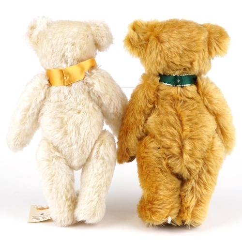 1608 - Two Steiff teddy bears made exclusively for Danbury Mint, with jointed limbs comprising dates 2000 a... 